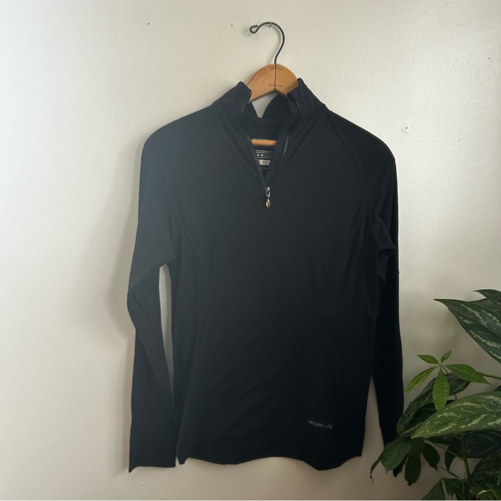 Merrell Black Runner Quarter-Zip Pullover